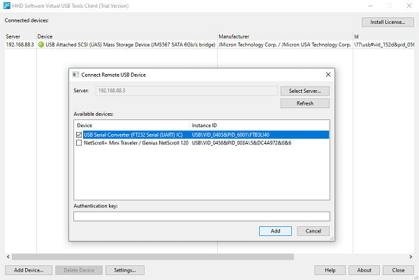 Free USB over Network Client (Remote Device Connecting) Part